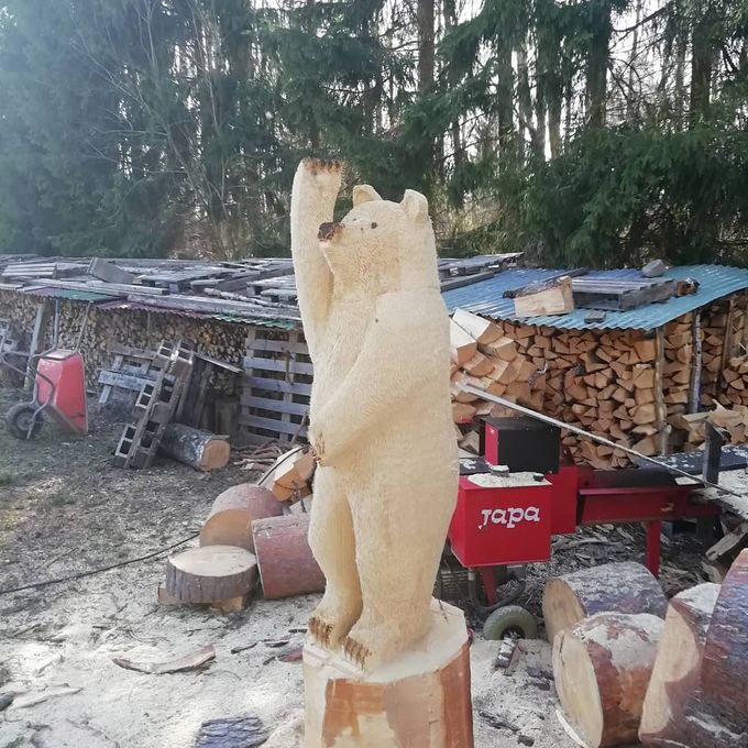 Tervehtivä karhu Hauholle